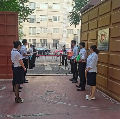 夏蟲啾啾，與子和鳴。童語幺幺，其樂盈盈/力邁中美學校四五年級學生返校剪影(圖3)