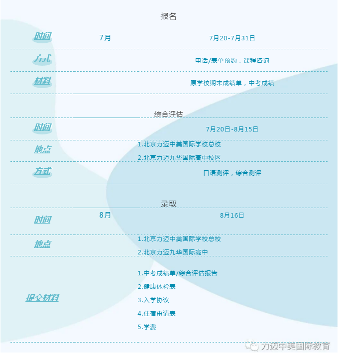 助力每一個孩子的學業(yè)夢想：北京力邁中美國際學校2020-2021學年招生簡章(圖9)